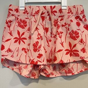 The North Face Women's Class V Mini Short in Pink Red Floral Print Medium